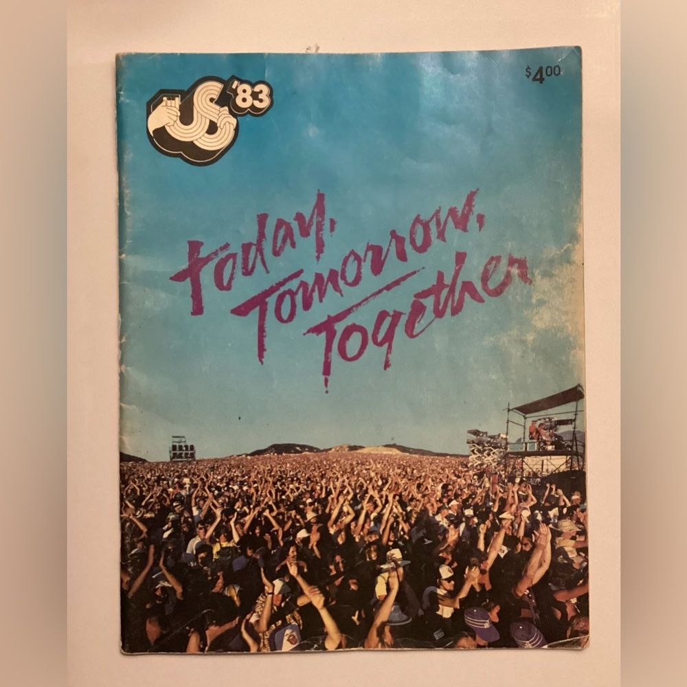 US ‘83 “today, tomorrow, together” concert Magazine U2 Van Halen Ozzy & more - Picture 3 of 7